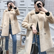 Lông một áo khoác nữ phần dài 2017 mùa đông phụ nữ mới của cừu cắt coat loose fur fur coat