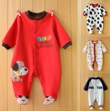 Детская летняя хлопковая одежда, хлопковое детское боди для новорожденных, осенняя, 0-1 лет