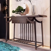 Bàn hiên gỗ nguyên khối kiểu Trung Quốc mới bằng bàn treo tường trong sảnh của trường hợp đồ cổ cho bàn hiên bàn khách sạn Zen nội thất biệt thự - Bàn / Bàn