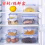 Hộ gia đình hình chữ nhật trong suốt nhựa lưu trữ bát lò vi sóng hộp ăn trưa hộp tủ lạnh thực phẩm hộp nước nhà cửa hàng bách hóa - Đồ bảo quản hộp inox đựng thực phẩm