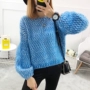 Dễ thương nhỏ tươi mohair áo len lỏng mui xe mùa xuân và mùa thu 2018 mới của Hàn Quốc nữ sinh viên dày quần áo len thời trang công sở nữ cao cấp