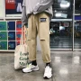 Mùa thu phiên bản Hàn Quốc của quần ống thẳng nam phong cách Harajuku lỏng lẻo quần âu nhiều túi thương hiệu thủy triều quần jean nam cao cấp