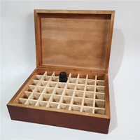 Масло, коробка для хранения, деревянная ретро деревянная коробка, 48 ячеек, 5 мл