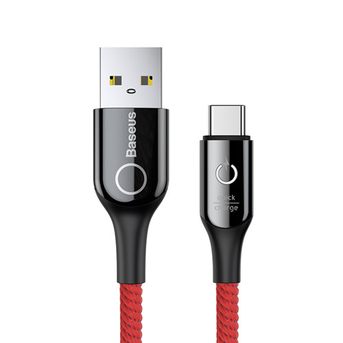 RedBaseusUSBType-CandiphoneCableSmartPowerOffCable