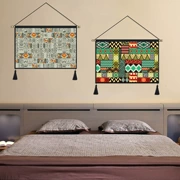B & B trang trí vải bohemian tấm thảm phòng ngủ cạnh giường vải sơn tấm thảm tùy chỉnh phong cách dân tộc hiên bức tranh
