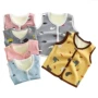 19 áo mới cho trẻ em mùa thu nhung mỏng áo đôi 1-2-3-4-5 tuổi trai và gái không tay mặc vest - Áo ghi lê áo gile len trẻ em