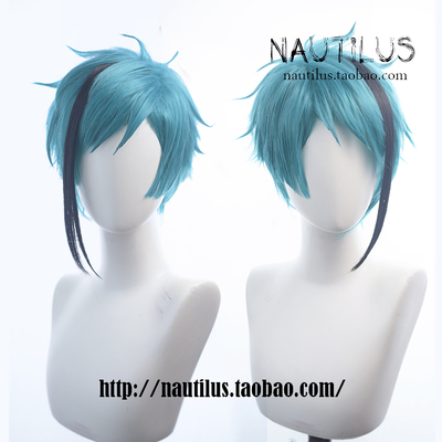 taobao agent [Wig] Twisting Wonderland Jade Leechd Leech short hair+hair film cos water blue