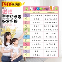 Baoma Whiteboard Parenting Print Record Rost Table Self -Discipline Baby's One -Day Performance Board 4 варианты 4 варианты