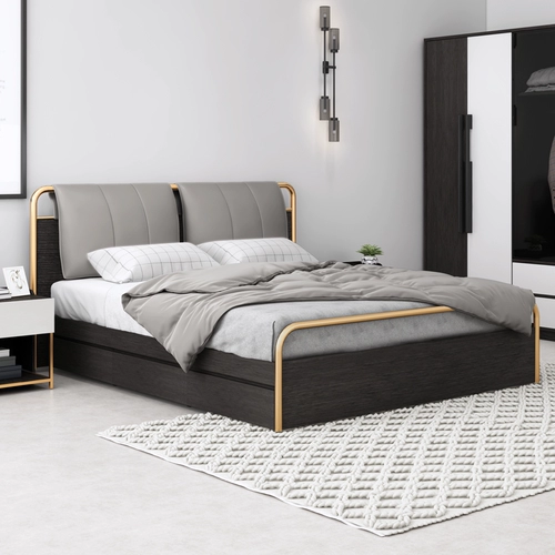 Hyundai минималистская кровать 1,8 метра северная легкая роскошная главная спальня итальянская мягкая сумка с высокой сумкой с высокой коробкой двойная свадебная кровать