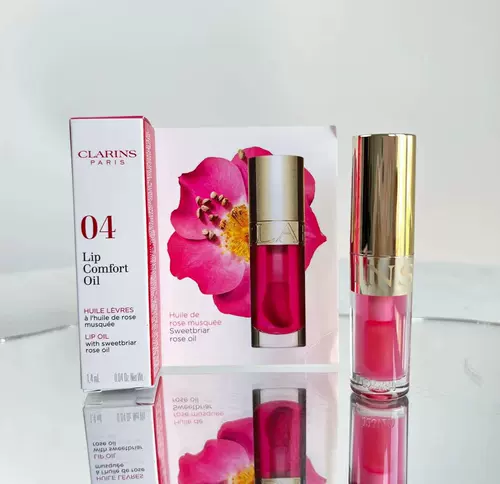 Clarins, блеск для губ, сладкий бальзам для губ, (в наличии на складе), новая версия, пробник, 1.4 мл