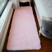 [Gửi pad trái tim] hộ gia đình rửa tay phòng thảm phòng ngủ cạnh giường màu hồng dễ thương hình chữ nhật mat tùy chỉnh