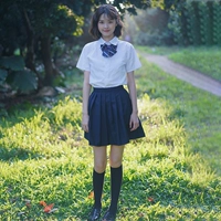 Летняя студенческая юбка в складку, спортивная форма для школьников, комплект, короткий рукав, для средней школы