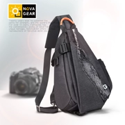 Noguel máy ảnh túi đơn giản vai máy ảnh DSLR túi chéo nam và nữ nhẹ tam giác nhẹ ngoài trời ba lô - Phụ kiện máy ảnh kỹ thuật số