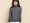 Mùa xuân và mùa thu thấp cổ áo len nữ đoạn ngắn cashmere áo len Hàn Quốc phiên bản của lỏng hoang dã cổ tròn len áo len các loại áo len