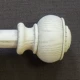 DM28-02-A Ivory White-Double Pole/Head