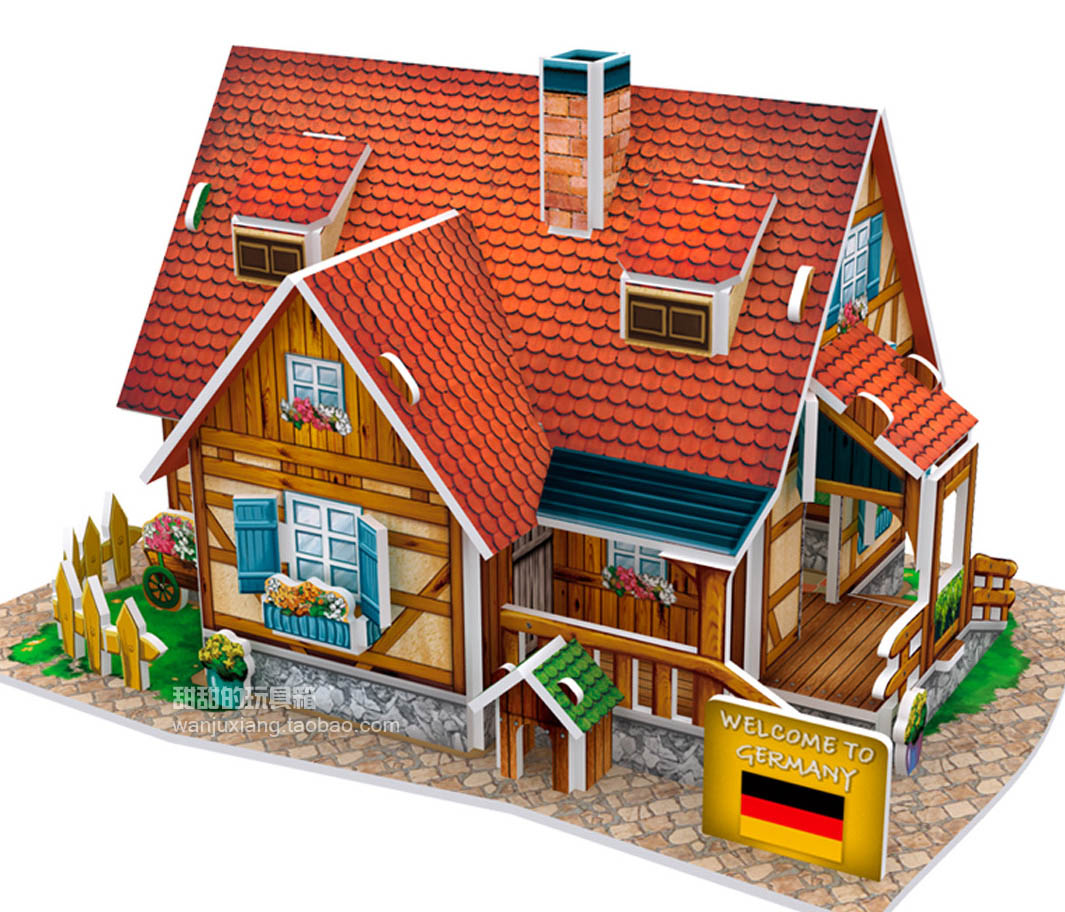 Купить игрушки для дачи. Игрушки для дачи. CUBICFUN архитектура в миниатюре (3d World Style). Объемные пазлы дом на дереве. CUBICFUN здания.