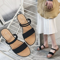 Mở ngón chân từ kéo 2018 mùa hè mới Hàn Quốc phiên bản mặc sinh viên bình thường hai mặc dép và dép nữ bãi biển roman giày giày vascara