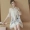 Mùa hè 2020 nữ mới cải tiến sườn xám Cộng hòa Trung Quốc thêu váy cao cấp mang phong cách dân tộc mỏng manh một chữ lỏng cỡ lớn - A-Line Váy