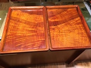 Cẩm lai nam, gỗ hồng mộc Sian, Wenpan loại bàn trà gỗ gụ đa mục đích sử dụng, nước gợn đầy đủ giáo