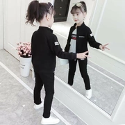 Bộ đồ mùa thu cho bé gái bộ gõ hoàn toàn mới phiên bản Hàn Quốc của các bé trai mùa xuân và mùa thu quần áo thể thao cho bé - Khác