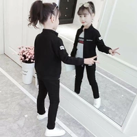 Bộ đồ mùa thu cho bé gái bộ gõ hoàn toàn mới phiên bản Hàn Quốc của các bé trai mùa xuân và mùa thu quần áo thể thao cho bé - Khác quần áo trẻ em 10 tuổi
