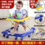 Bé sơ sinh con toddler walker 6 7-18 tháng con đa chức năng chống rollover tay đẩy có thể mất âm nhạc xe đẩy cho bé tập đi