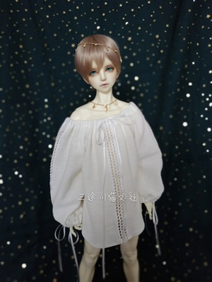 taobao agent Thanks to BJD baby clothes 1/4 1/3 SD17 AZIRAPHALE milky white hollow drawing rope night skirt