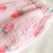 Vợ là đáng giá ~ thông tin phản hồi! Bộ đồ ngủ bằng vải bông gòn dâu Nhật Bản - Quần tây