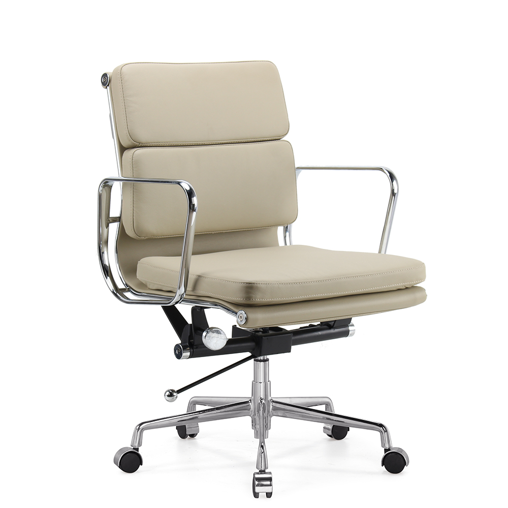 Beige high-quality leather (aluminum alloy bright feet)
