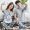 Mùa hè Hàn Quốc cặp đôi đồ ngủ của phụ nữ quần ngắn tay cotton mỏng phần rộng kích thước lớn tuổi trung niên giản dị phục vụ nhà