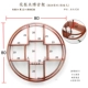 Giá treo tường Bogu Giá để bộ ấm trà bằng gỗ hồng mộc Giá trưng bày ấm trà bằng gỗ nguyên khối Giá để đồ treo tường Duobao Pavilion kiểu Trung Quốc