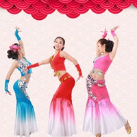 Одежда, этнический костюм из провинции Юньнань, этнический стиль, рыбий хвост