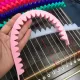 Розовая силиконовая звукопоглощающая полоска.