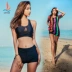 Áo tắm ba mảnh nữ chia tay áo sơ mi bên ngoài áo ba mảnh bikini bảo thủ gợi cảm áo tắm mỏng của Hàn Quốc - Bộ đồ bơi hai mảnh áo bơi 2 mảnh Bộ đồ bơi hai mảnh