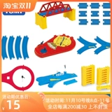 Takara tomy, электрический поезд, комплект, игрушка с рельсами с аксессуарами