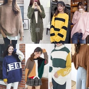 Bán buôn gian hàng cung cấp mùa thu và mùa đông Hàn Quốc phụ nữ áo len áo len phụ nữ mùa thu đầu áo len nhà máy bán hàng trực tiếp