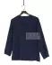 Feng Baoyu Cotton lụa mùa hè nam T-shirt dài tay cổ chữ V đồ ngủ cotton lụa rộng rãi kích thước lớn béo điều hòa nhiệt độ ở nhà giản dị - Pyjama Pyjama