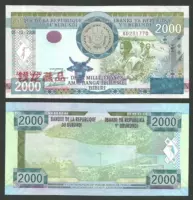 Ghi chú ngoại tệ mới UNC Burundi 2000 của châu Phi 2008 tiền xu trung quốc cổ