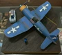 Tỷ lệ đầy đủ 68 1:35 Chiến tranh thế giới thứ hai Chiến tranh cướp biển F4U Hoa Kỳ Mô hình giấy 3D mô tả DIY - Mô hình giấy 	mô hình ghép giấy 3d	
