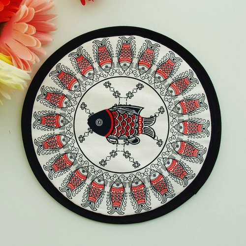 Хлопковая ткань, круглый настольный коврик, DIY