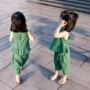 Quần áo trẻ em nữ mùa hè 2019 Bộ đồ bé gái siêu ngoại mới cho bé hai mảnh phiên bản Hàn Quốc của bộ đồ nữ mùa hè - Phù hợp với trẻ em quần dài cho bé gái