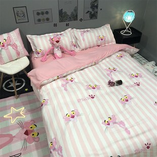 Brand fresh face blush, set, duvet cover, sheet for students, internet celebrity, 4 piece set, 2.0m, 4 pieces