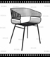 Lưới kim loại ngoài trời ghế lounge chair Bắc Âu phong cách hiện đại thiết kế sáng tạo mạ điện đồ nội thất sắt rèn tựa lưng Đồ nội thất thiết kế