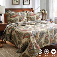Retro bông Châu Âu rửa chần bằng bìa giường ba bộ tấm điều hòa không khí là đa chức năng mùa xuân và mùa thu là ga phủ giường