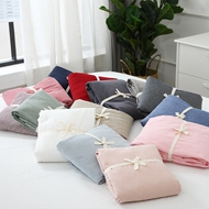 Ins màu hồng tinh khiết xanh đen xám rửa tấm bông mảnh duy nhất duy nhất đôi ký túc xá tấm ga trải giường cotton mảnh duy nhất mùa hè