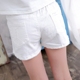 2018 cô gái mùa hè Hàn Quốc trắng denim lỗ quần short bên ngoài mặc bông trẻ em lớn mùa hè thường quần nóng triều Quần jean