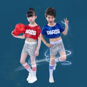 Trẻ em của trang phục khiêu vũ jazz sequins tiếp xúc với rốn cổ vũ trang phục chàng trai và cô gái nhảy đường phố khiêu vũ hiện đại Liuyi sản phẩm mới