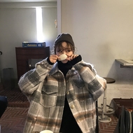 [ELINASEA] Xiaohai homemade 2017 Hàn Quốc phiên bản của ve áo cổ điển ve áo đơn ngực ấm áo len nữ