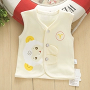 Mỏng bé vest 0-1 tuổi mùa xuân và mùa thu bông bé vest sơ sinh quần áo trẻ sơ sinh vest vai mùa hè