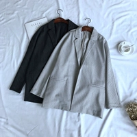 Летний тонкий длинный пиджак классического кроя для отдыха, 2020, в корейском стиле, свободный крой, средней длины